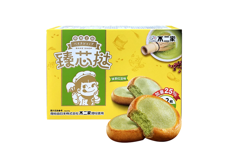 BUERJIA ZHENXIN TART MATCHA RED BEAN FLAVOUR 100G